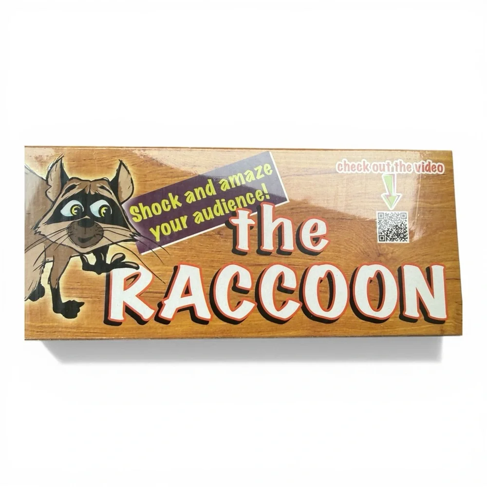 Raccoon Spring Jump Animal with Realistic  synthetic Fur Magician Magic Tricks